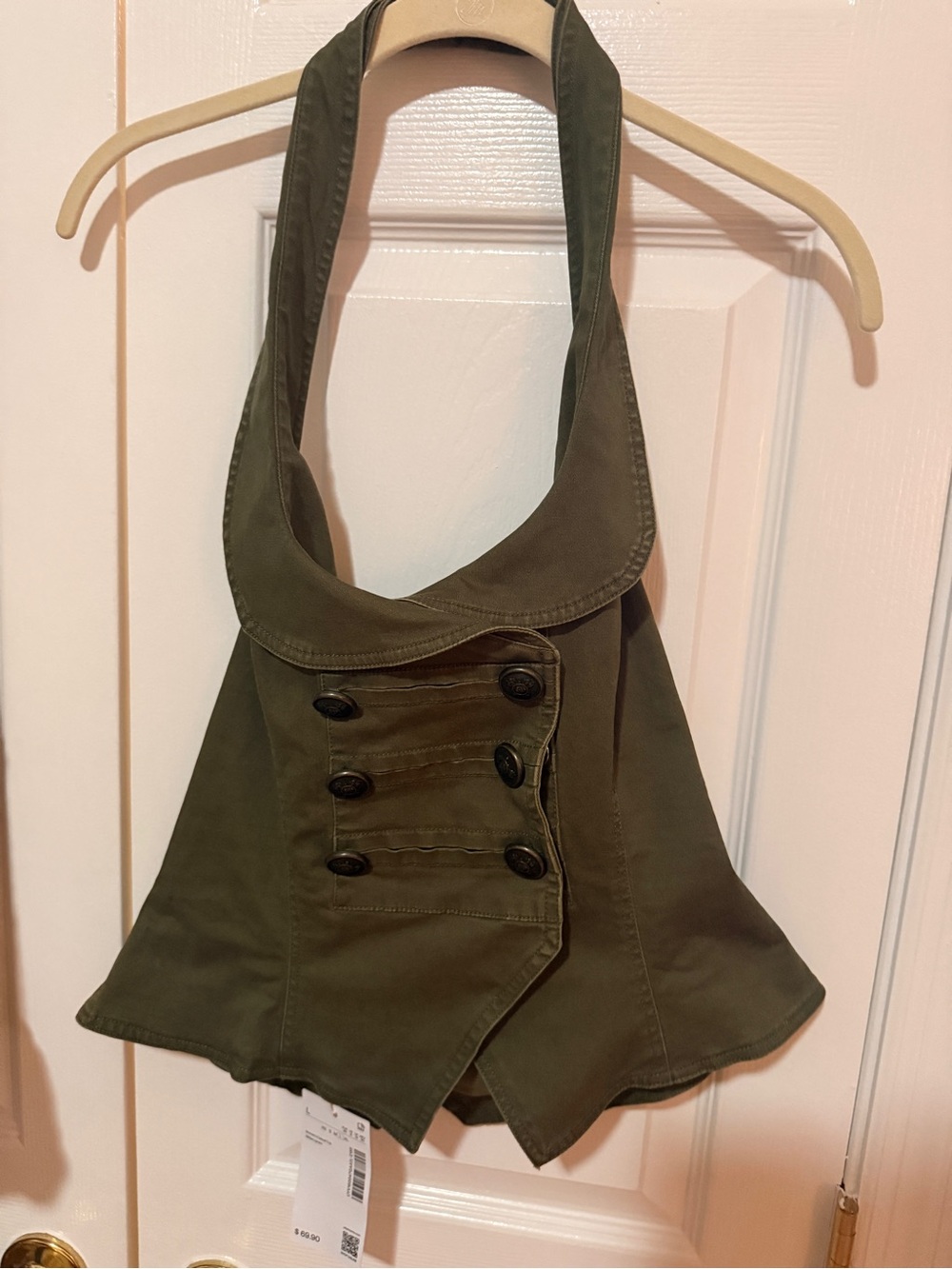 Urban Revivo Green Draped Halter Top | NWT Size L